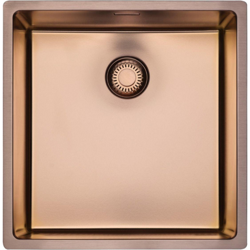 Reginox virtuves izlietne New York Comfort 40x40 (L), viena bļoda, 440x440 mm, copper rose
