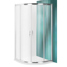 Roth dušas stūris PXR2N, 900x900 mm, h=2000, r=550, briliants/caurspīdīgs stikls