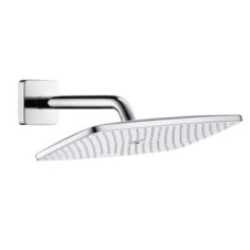 Hansgrohe dušas galva ar turētāju Raindance E 360 Air 1jet, no sienas, L=240 mm, hroms