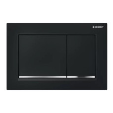 Geberit taustiņš Omega30, 212x142 mm, melns/hroms/melns