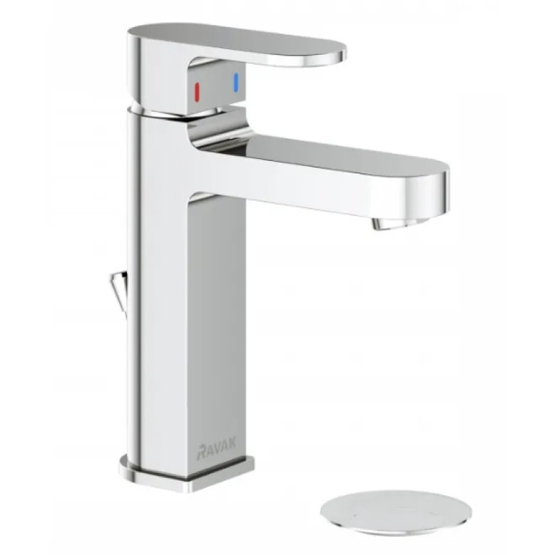 Ravak izlietnes maisītājs Chrome CR 013.00, ar pop-up, hroms