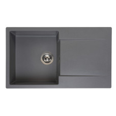 Reginox virtuves izlietne Amsterdam 10, viena bļoda ar plauktu, 860x500 mm, grey silvery
