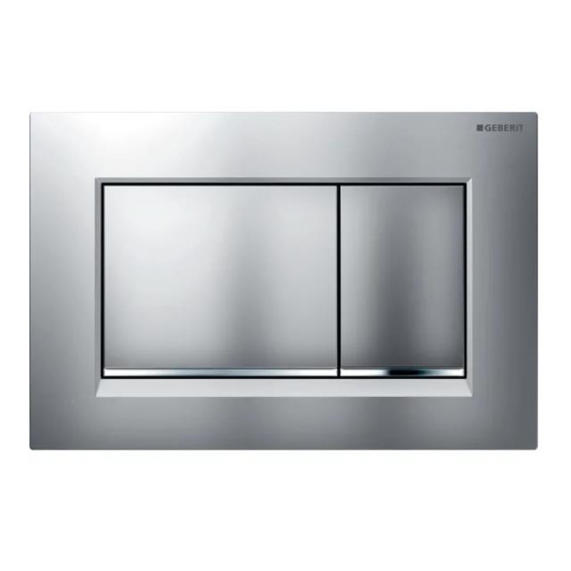 Geberit taustiņš Sigma30, 246x164 mm, matēts hroms ar easy-to-clean pārklājumu / hroms