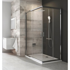 Ravak dušas durvis stūrim BLRV2K, 800x800  mm, h=1900, spīdīgs/caurspīdīgs stikls