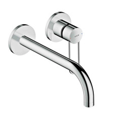 Hansgrohe iebūvējamā izlietnes maisītāja Axor Uno virsapmetuma daļa, 2 caurumu, iztece 225 mm, no sienas, brus