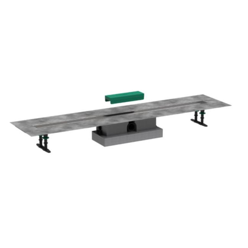 Hansgrohe dušas traps uBox Universal Complete, 1200 mm, DN50, horizontāls