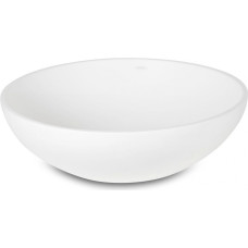 PAA izlietne Round On, d=410 mm, uz virsmas, balta akmens masas