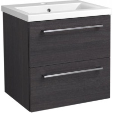 Raguvos Baldai izlietnes un skapīša komplekts Scandic, 510x390 mm, h=500 mm, 2A, black oak