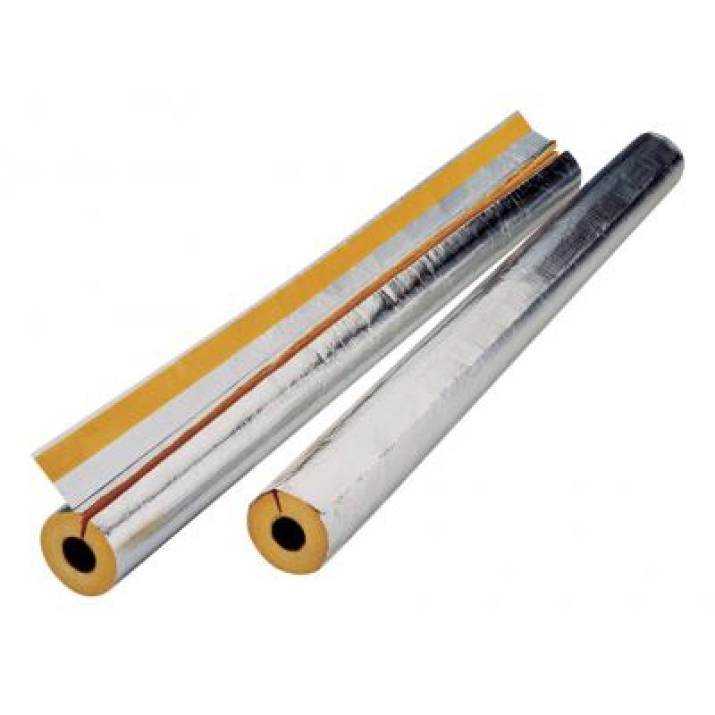 Isover 60/40 Climpipe Section Alu2 stikla vates čaula 1,2m gab, (7.2), ar pašlīmējošu malu
