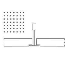 Knauf Danoline Plaza akustiskie, ģipša, piekaramie griesti 12.5x600x600mm, A+, S15, U3