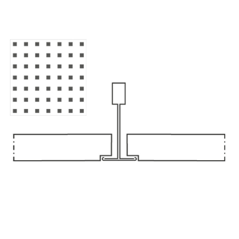 Knauf Danoline Plaza akustiskie, ģipša, piekaramie griesti 12.5x600x600mm, A+, S15, U3