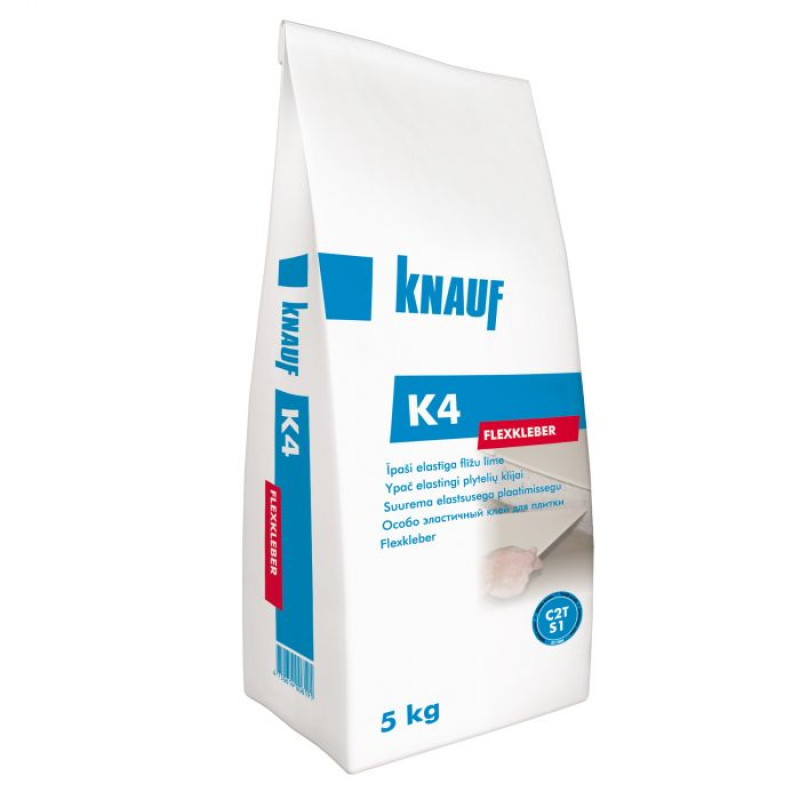 Knauf K4 Flexkleber īpaši elastīga flīžu līme (C2TE S1), 5kg