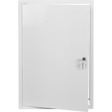 Europlast revīzijas lūka iekšdarbiem metāla, 600x400mm ar atslēgu