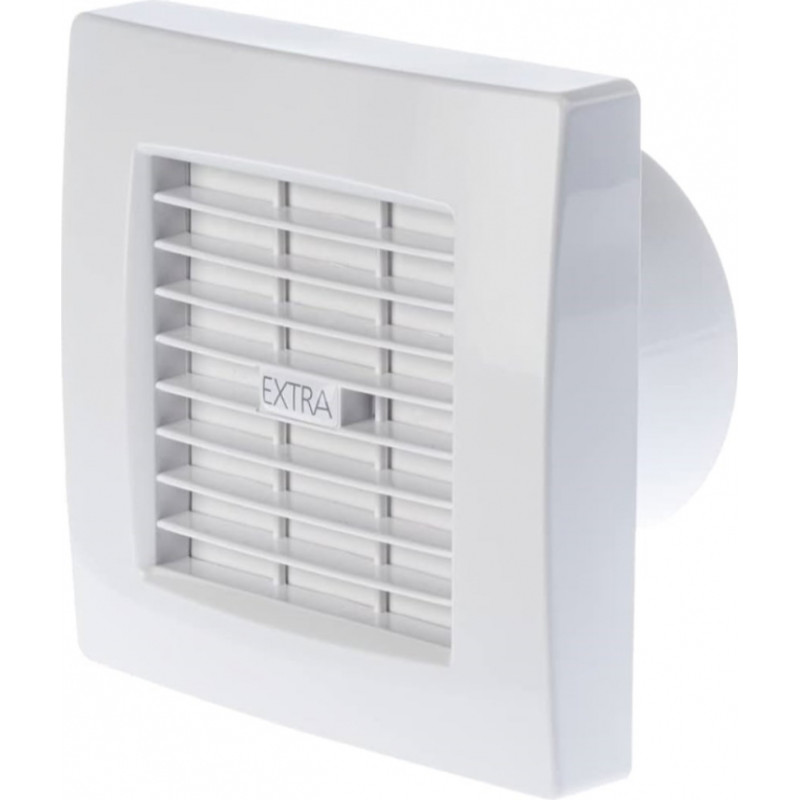 Europlast elektroventilators EXTRA, Ø100mm ar žalūzijām, taimeri