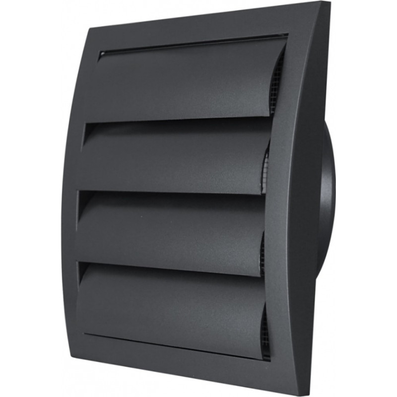 Europlast reste plastmasas, 190x190mm, Ø150mm, ar žalūzijām, antracīts