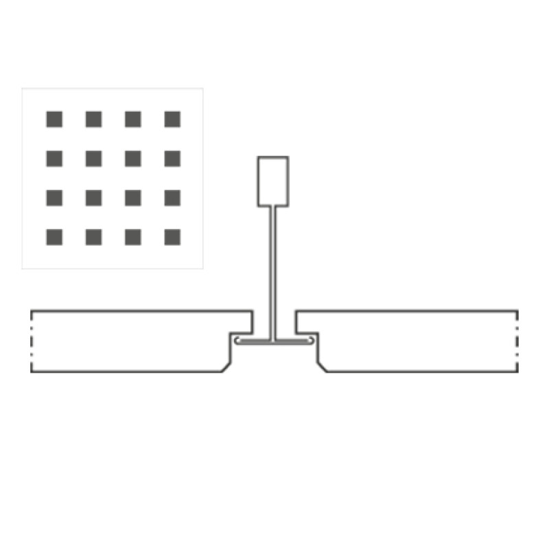 Knauf Danoline Belgravia akustiskie, ģipša, piekaramie griesti 12.5x600x600mm E, S15, Q1