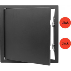 Europlast revīzijas lūka iekšdarbiem metāla, 300x300mm CLICK, antracīts