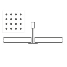 Knauf Danoline Plaza akustiskie, ģipša, piekaramie griesti 9.5x600x600mm, A, G1