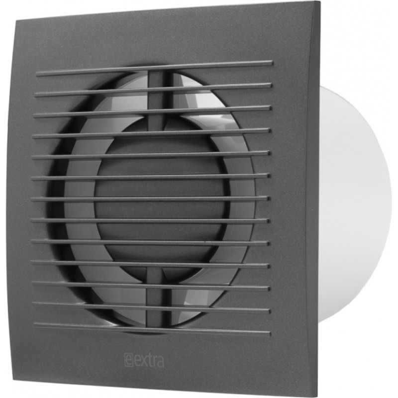 Europlast elektroventilators E-EXTRA, Ø100mm, antracīts