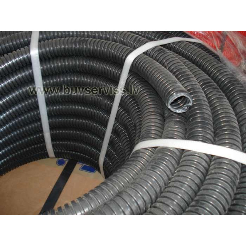- Gofrēta caurule (melna) 25mm  x 50m