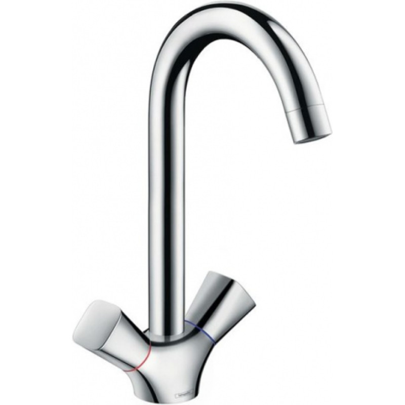 Hansgrohe Logis 2-rokturu virtuves maisītājs, hroms - gab.