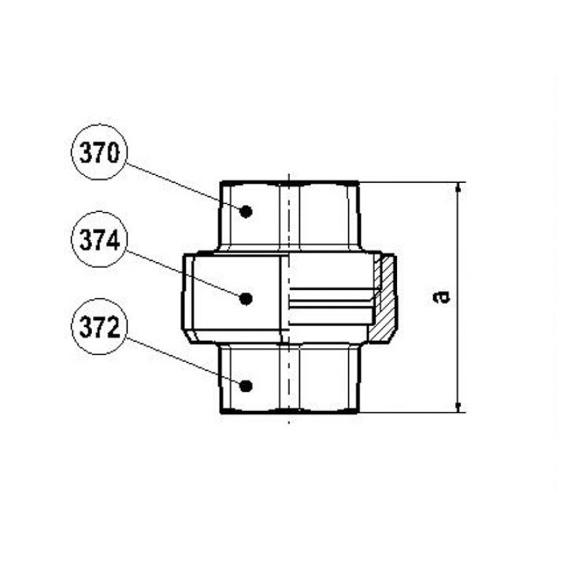 Livarna Titan Vītņu saskrūve ķeta 11/4