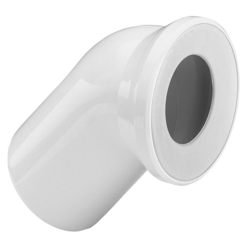 Viega WC Līkums 45°, D=100mm, balts
