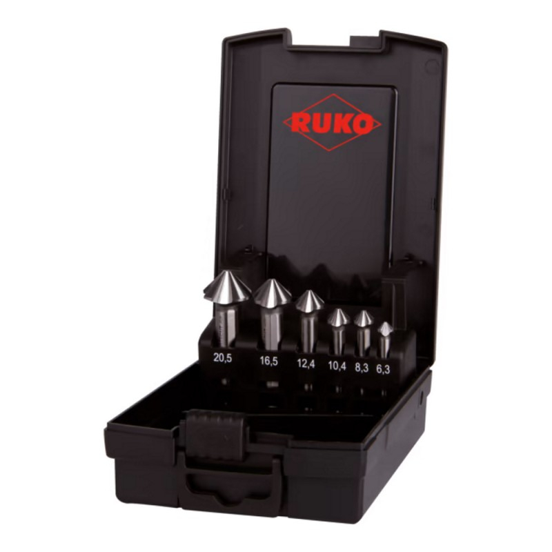 Ruko 6 daļu zeņķeru komplekts RUKO HSS 4S 6,3-20,5mm