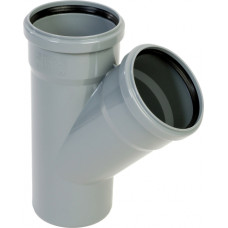 Peštan HTEA Iekšējās kanalizācijas trejgabals 45°, DN32/32mm, pelēks