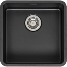 Reginox virtuves izlietne Ohio 40x40 (L), viena bļoda, 440x440 mm, jet black