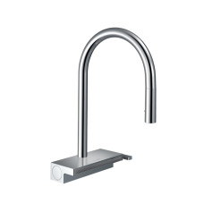 Hansgrohe virtuves izlietnes maisītājs ar izvelkamu dušu Aquno Select M81 170 3jet, hroms + sBox