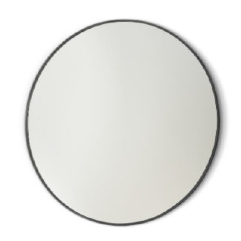 Vanita & Casa spogulis ar apgaismojumu Argo Round Black, d=600 mm, black