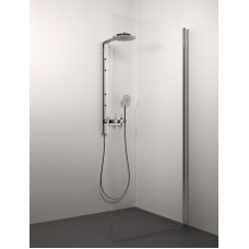 Stikla Serviss dušas siena Lisa, 900 mm, h=2000, hroms/bronzas stikls