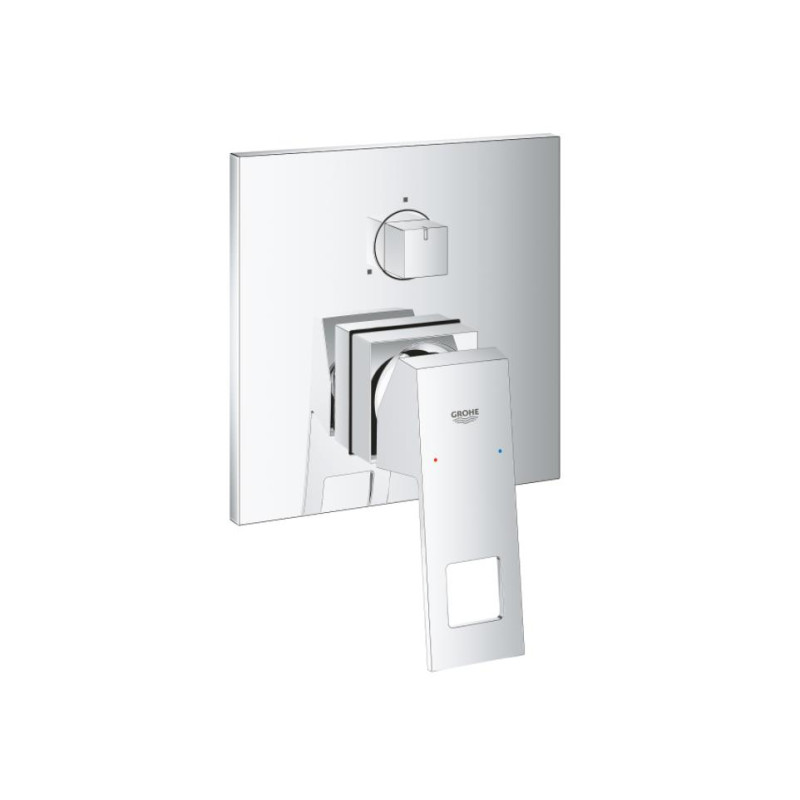 Grohe iebūvējamā dušas maisītāja Eurocube virsapmetuma daļa, ar 3 ceļu pārslēdzēju, hroms