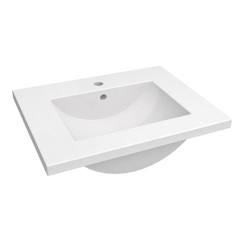 Kame izlietne Seville, 610x460 mm, balta keramika