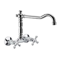 Remer virtuves izlietnes maisītājs Liberty, no sienas, hroms