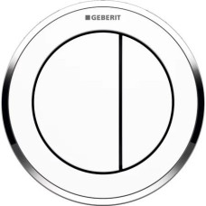 Geberit noskalošanas poga Typ10, balts/spīdīgs hroms/balts