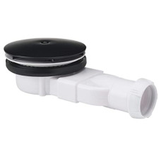 Wirquin Slim Dušas paliktņa sifons, d=90x40/43mm, 24 l/min, matēts melns