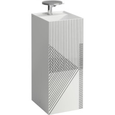 Laufen izlietne Kartell, 435x375x900 mm, brīvstāvoša, balta/line pattern gray