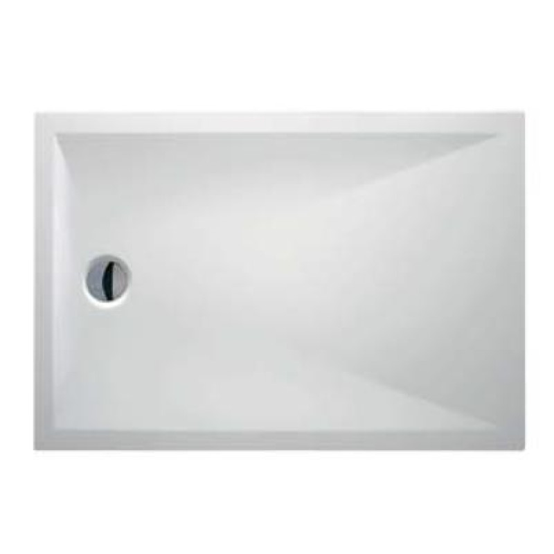 Roth dušas paliktnis Marmo Neo Square, 800x900 mm, h=30, balta akmens masas