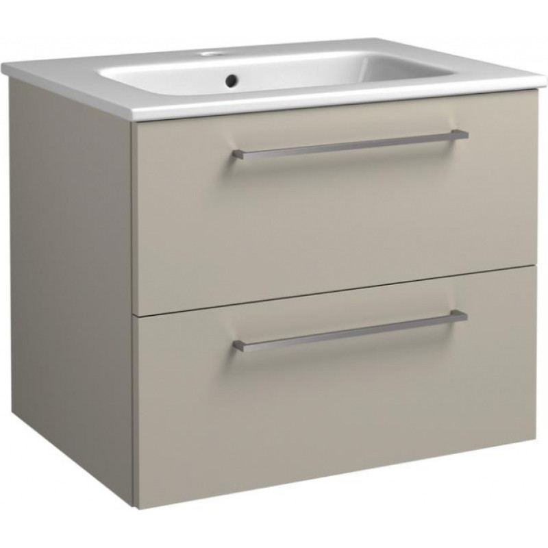 Raguvos Baldai izlietnes un skapīša komplekts Joy, 610x460 mm, h=500 mm, 2A, taupe