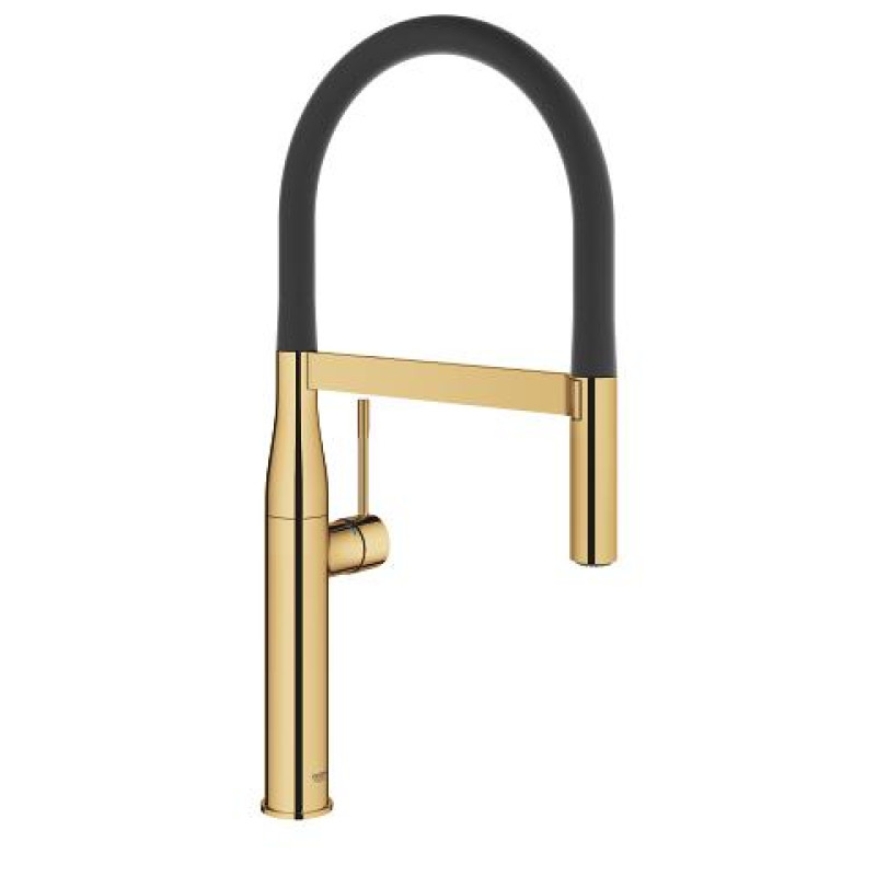 Grohe virtuves izlietnes maisītājs Essence Profi ar izvelkamu dušu, cool sunrise/matēts melns