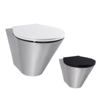 Azp Brno pods ar pelēku vāku, stiprināms pie sienas, 356x560 mm, nerūsējošais tērauds AISI 304