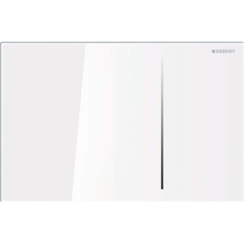 Geberit taustiņš Sigma70, 240x158 mm, 80 mm skalojamā kaste, balts stikls