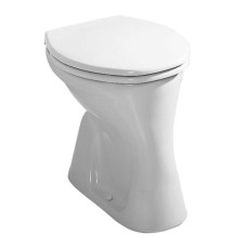 Jika pods Dino, stiprināms uz grīdas, 355x465 mm, vertikāls izvads, balts