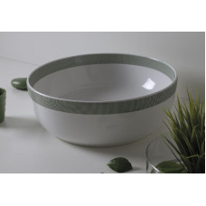 Scarabeo izlietne Glam, d=390 mm, balta ar dekoru (verde)