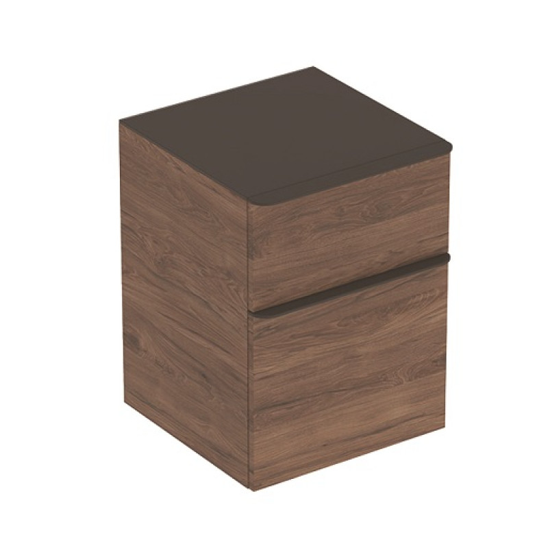 Geberit sienas skapis Smyle Square, 450x470 mm, h=600 mm, 2A, hickory