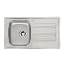 Reginox virtuves izlietne Delta 10 (R), viena bļoda ar plauktu, 860x500 mm /kastē/