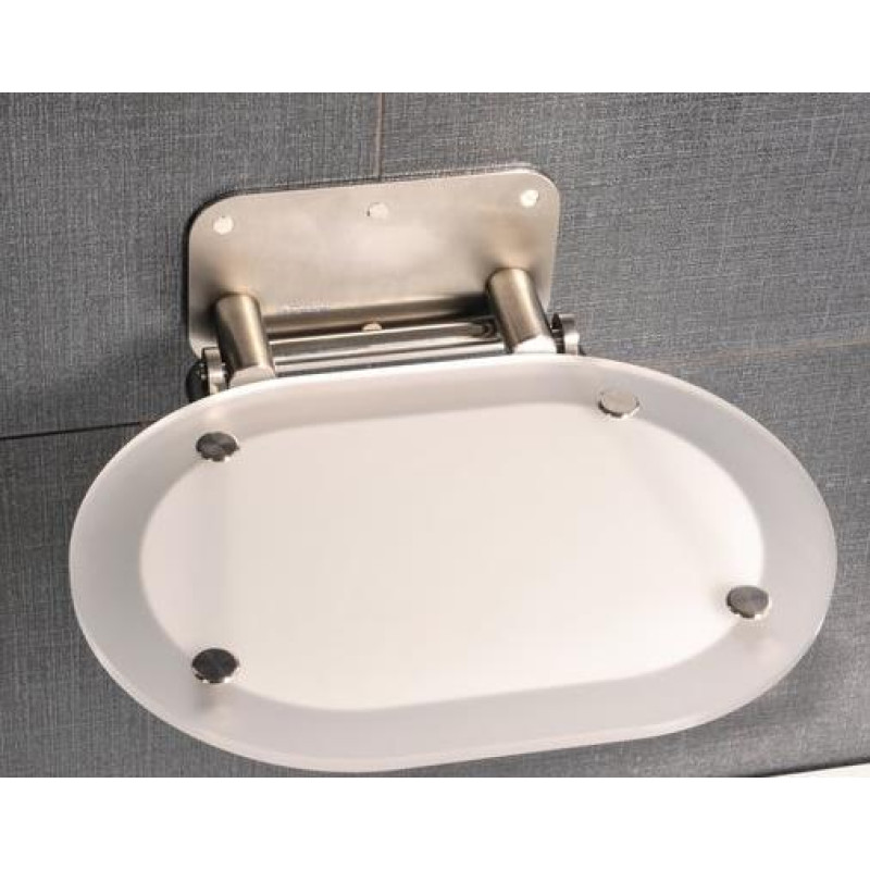 Ravak sēdeklis dušai Chrome, caurspīdīgs/nerūsējošais tērauds