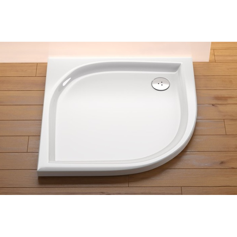 Ravak dušas paliktnis Elipso PAN, 900x900 mm, r=500 mm, balts